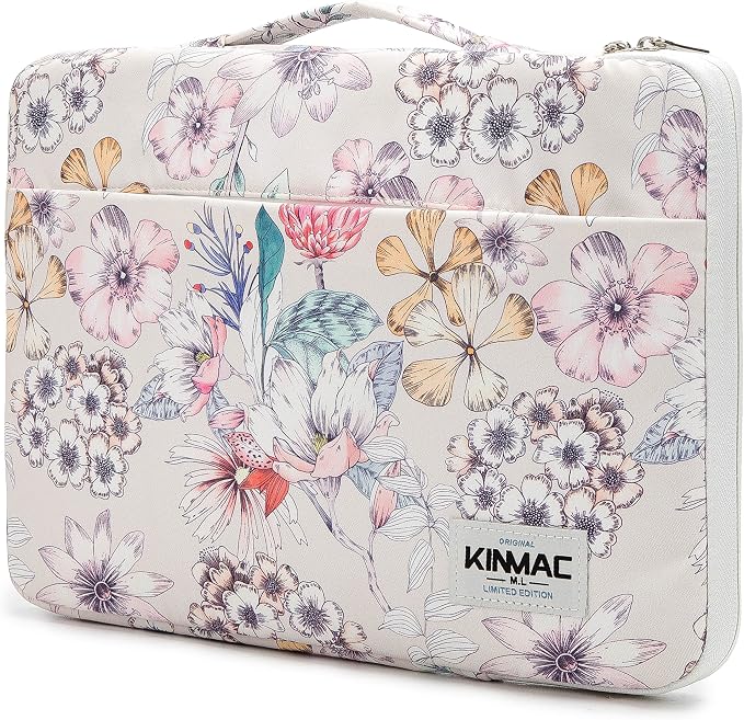 Kinmac 360 Degree Protective Laptop Sleeve Case Bag with Handle for MacBook Air 15 inch and 15 inch-15.6 inch HP Lenovo Dell ASUS Acer Laptop (KF-04)