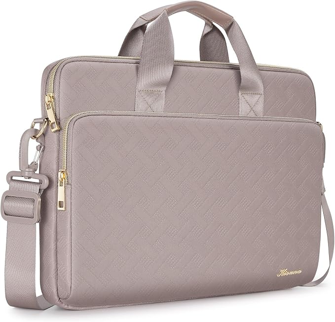 KIZUNA Laptop Sleeve Case 17 Inch Computer Shoulder Bag for 17.3" Legion 5/5i/LG gram 17/17.3" MSI 17/Dell G7/17 IdeaPad 3i Gen7/HP Gaming Pavilion 17/ Ideapad 700,Khaki