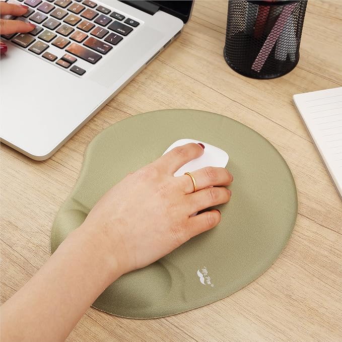 Mr. Pen- Ergonomic Mouse Pad with Wrist Rest, Breathable Fabric with Memory Foam Cushion, Non-Slip Rubber Base, Gel Mouse Pad with Wrist Support