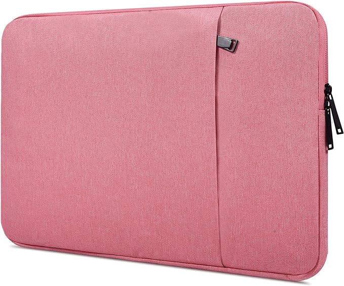 17.3 Inch Laptop Case Sleeve for 2026 2025 HP Laptop 17, Envy 17, Pavilion 17, OmniBook 7, ASUS Vivobook 17, Shockproof Water-Resistant Computer Bag w/Accessory Pocket -Pink