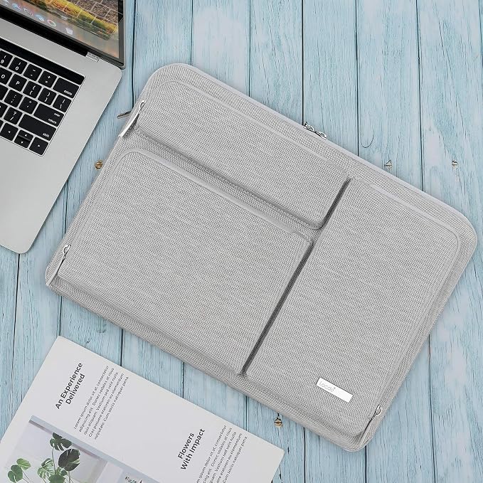 Lacdo Chromebook Case Laptop Sleeve for 11.6 inch Samsung HP Lenovo Dell Acer ASUS Chromebook, 13 inch Microsoft Surface Pro 11 Copilot+PC/Surface Pro 10 9 8 X, 11.6" MacBook Air Computer Bag, Gray