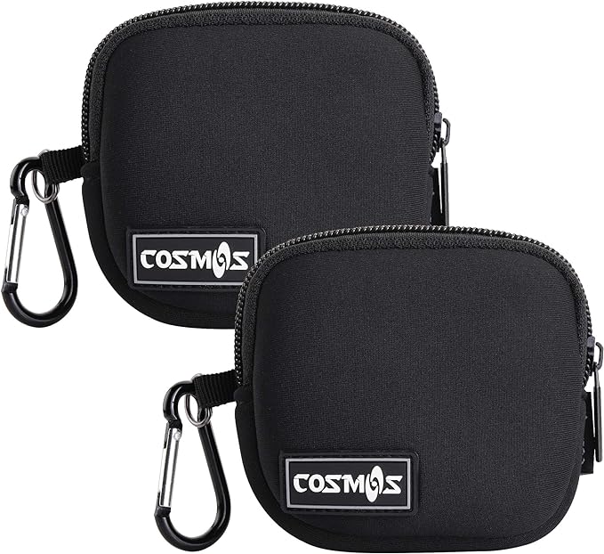CM Pack of 2 Mini Pouch Case Bag Small Travel Storage Carrying Bag Compatible with MagSafe Power Adapter, Laptop Accessories Cables, Cords, USB Drives, Earphones