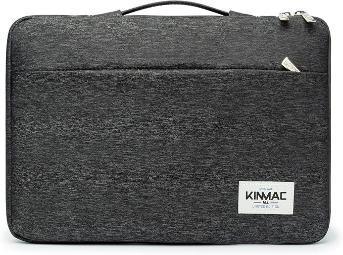 Kinmac 360° Protective Laptop Sleeve Case Bag Cover with Handle for MacBook Air 15 inch, and 15 inch-15.6 inch HP,Lenovo,Dell,ASUS,Acer Notebook Computer (Black)