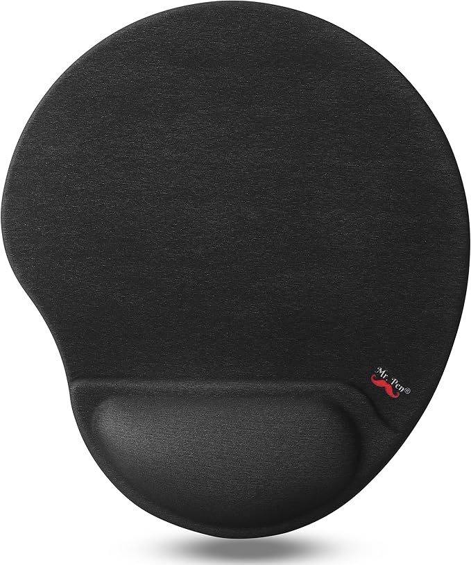 Mr. Pen- Ergonomic Mouse Pad with Wrist Rest, Breathable Fabric with Memory Foam Cushion, Non-Slip Rubber Base, Gel Mouse Pad with Wrist Support