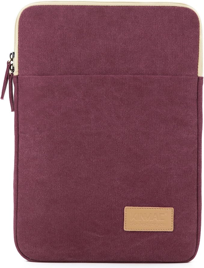 Kinmac 360° Protective Vertical Laptop Sleeve Case Cover Bag (Wine Red, 15 inch-15.6 inch)