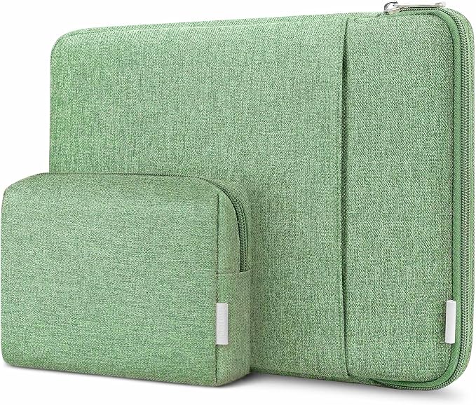 Inateck 360° Protection Laptop Bag with Accessory Bag, Compatible with 13-inch MacBook Air/Pro M4 M3 M2 M1 2016-2025, Mint Green