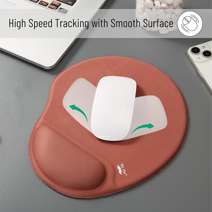 Mr. Pen- Ergonomic Mouse Pad with Wrist Rest, Breathable Fabric with Memory Foam Cushion, Non-Slip Rubber Base, Gel Mouse Pad with Wrist Support
