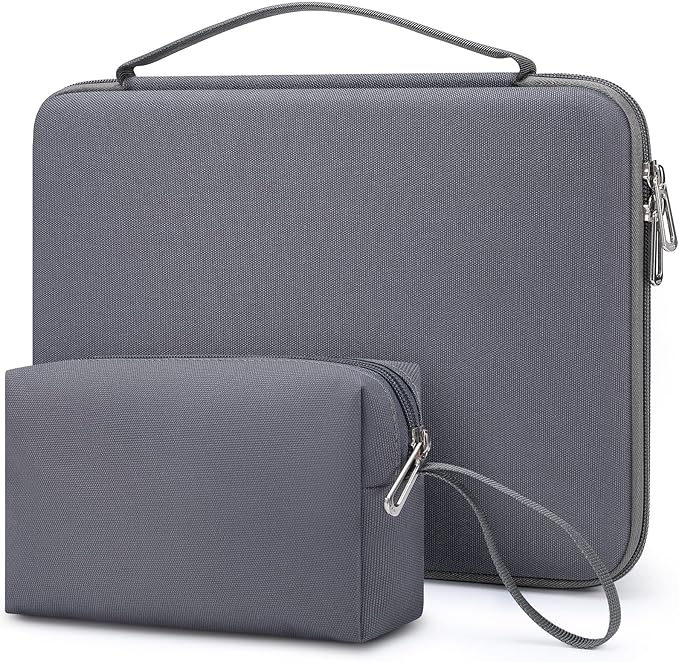 HYZUO 15-16 Inch Hard Shell Case Laptop Sleeve for MacBook Pro 16 M5/M4/M3/M2/M1 Pro/Max A3428 A3429 2026-2019, MacBook Air 15 M5/M4/M3/M2 2026-2023, 15" Surface Laptop, Razer Blade 15, Space Gray