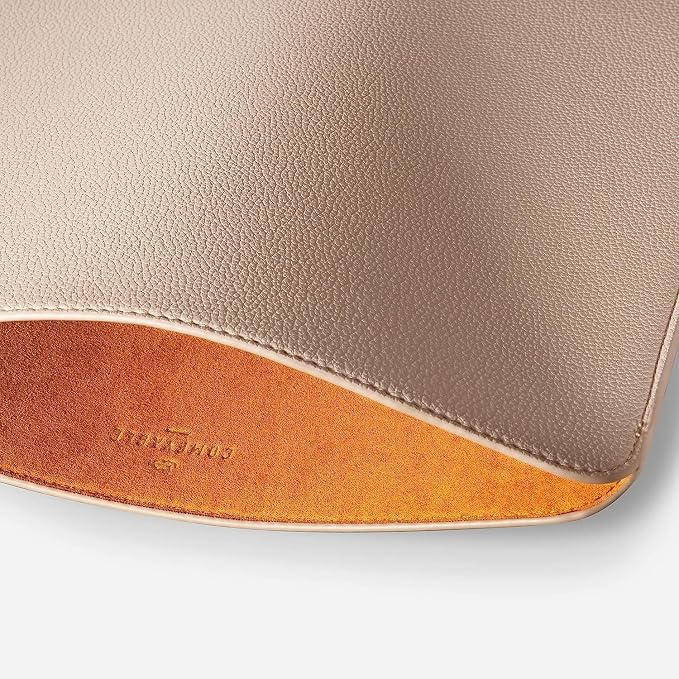 Comfyable Laptop Sleeve 14 Inch Precisely Compatible with MacBook Pro M5 M4 M3 M2 Pro/Max 2026-2021, Faux Leather Cover Case, 14 in, Sand
