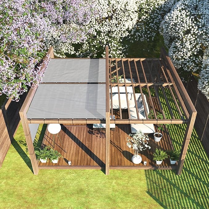ColourTree 4' x 10' Grey Fence Screen Privacy Screen - Commercial Grade 170 GSM - Heavy Duty - 3 Years Warranty - Cable Zip Ties Included