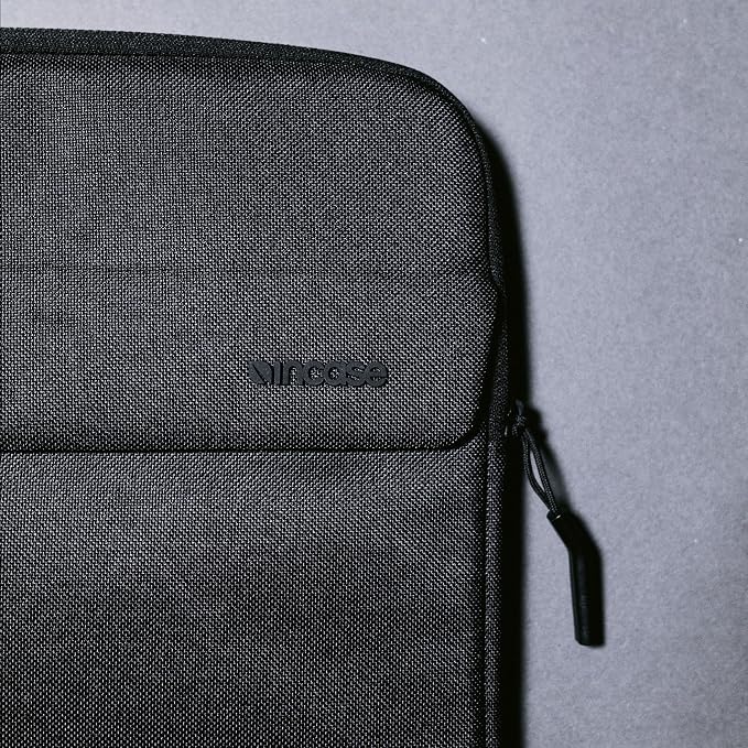 Incase Crosstown Sleeve with Woolenex – Vertical Orientation, Cushioned Protection, Durable Construction, External Slip Pocket – PC/Mac Sleeve (Black, 14" MacBooks/Laptops)