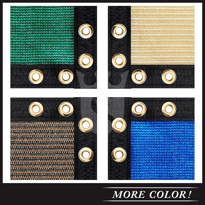 Royal Shade Custom Size 5' x 67' White Fence Privacy Screen Windscreen Cover Netting Mesh Fabric Cloth - Cable Zip Ties Included (We Make Custom Size)